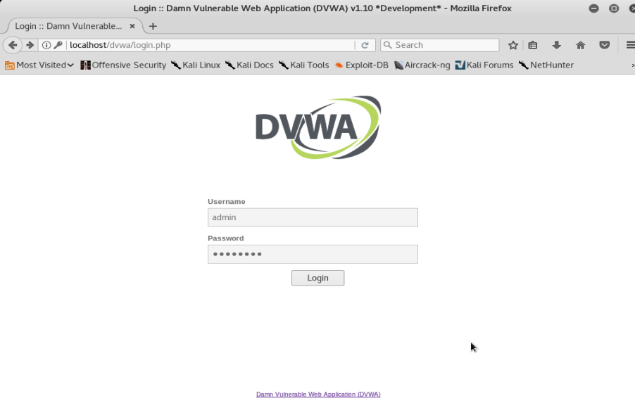 DVWA nedir ve Kali Linux'a Kurulumu