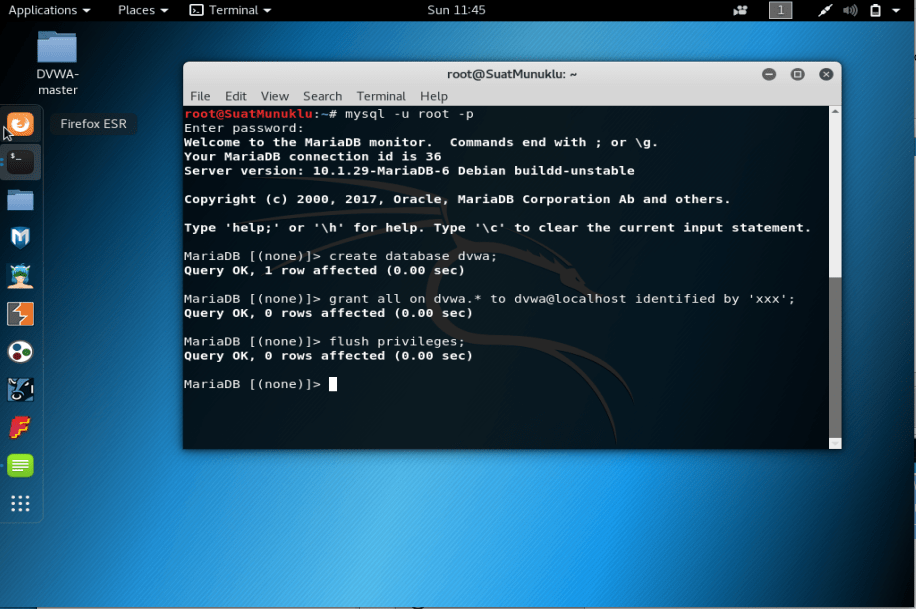 DVWA nedir ve Kali Linux'a Kurulumu