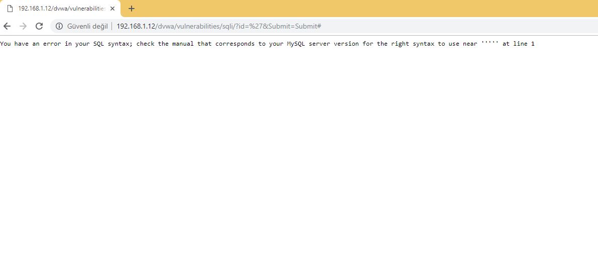 Web Uygulamalarına Yönelik Güvenlik